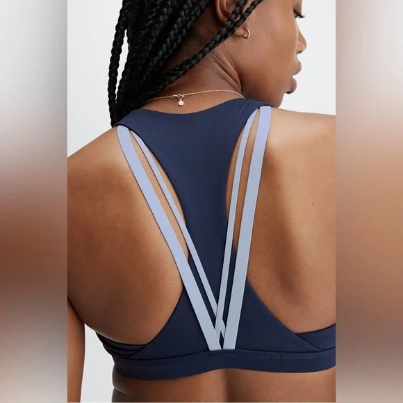 NWT FABLETICS warm up strappy athletic workout sports bra - Picture 3 of 6